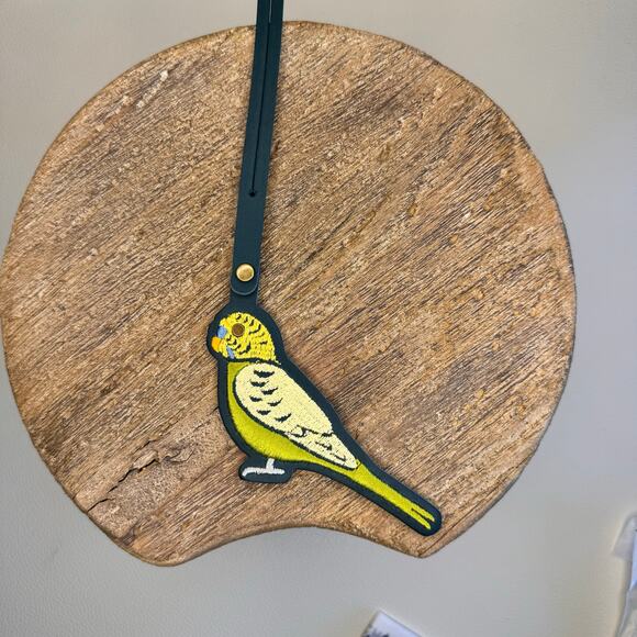 Portland Leather Parakeet TASSEL Bird Lover Purse Charm FAST SHIP New Bag Charm - Picture 1 of 4